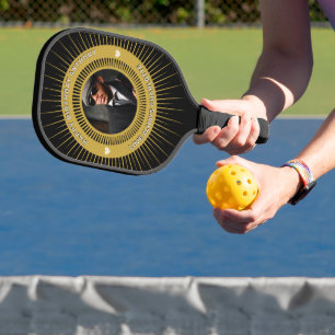 Raquette De Pickleball Joyeux Anniversaire Photo Lui Son Élégante Personn