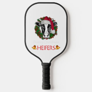Raquette De Pickleball Joyeux Heifers de Noël