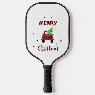 Raquette De Pickleball Joyeux Noël Buffalo Camion de la ferme T Shi
