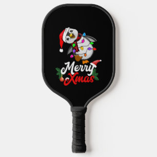 Raquette De Pickleball Joyeux pingouin de Noël