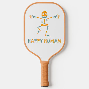Raquette De Pickleball Joyeux squelette humain céramique