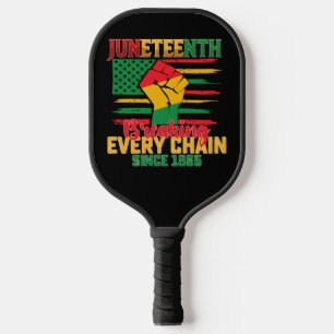 Raquette De Pickleball Juneteenth brisant toutes les chaînes depuis 1865
