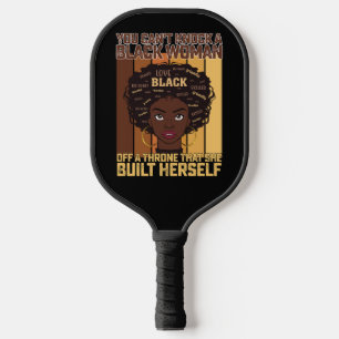 Raquette De Pickleball Juneteenth Mélanine Ne Peut Pas Frapper Une Femme