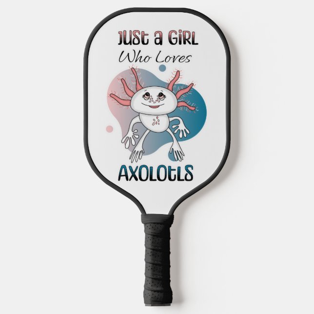 Raquette De Pickleball Juste une fille qui aime Axolotls (Recto)