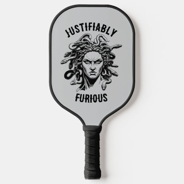 Raquette De Pickleball Justifiably Furious feat. Medusa (Recto)