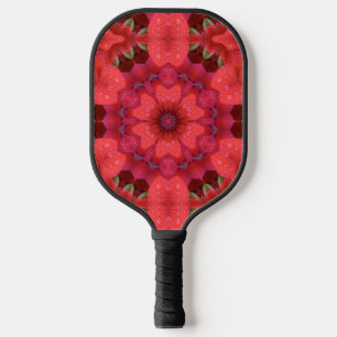 Raquette De Pickleball Kaleidoscope Écarlate Embrassé par la Pluie