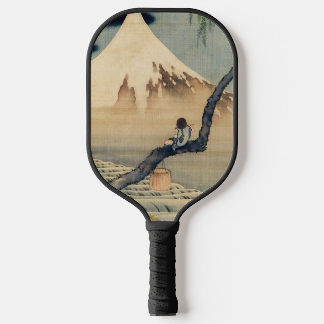 Raquette De Pickleball Katsushika Hokusai - Garçon regardant le Mont Fuji (Recto)