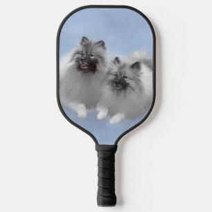Raquette De Pickleball Keeshond Paire de Kees Peinture Art animal origina