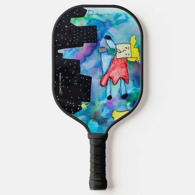 Raquette De Pickleball KidsArt for CHOC - Super Hero (Recto)