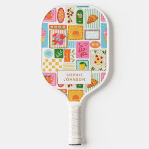Raquette De Pickleball La Dolce Vita Italien Personnalisé Coloré