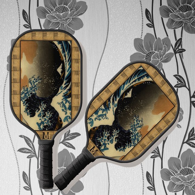 Raquette De Pickleball La Grande Vague de Kanagawa Artiste japonais Vinta (Créateur téléchargé)