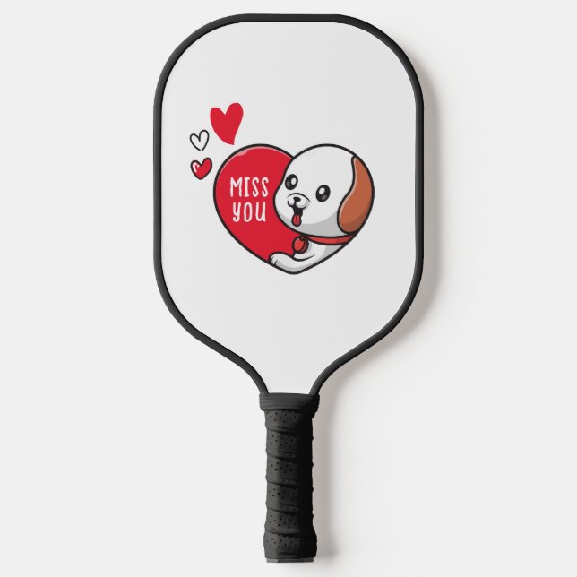 Raquette De Pickleball La Saint-Valentin, Tu me manques (Recto)