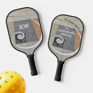 Raquette De Pickleball La spirale dorée Je suis esthétiquement plaisante