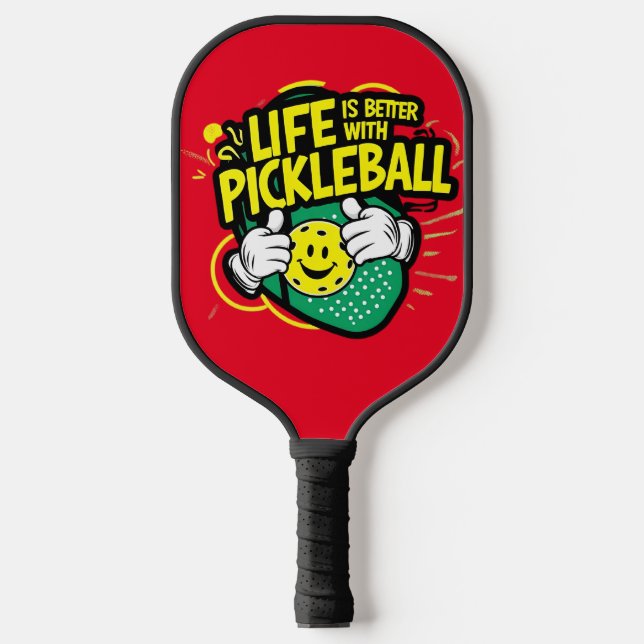 Raquette De Pickleball La vie est meilleure avec le pickleball (Recto)