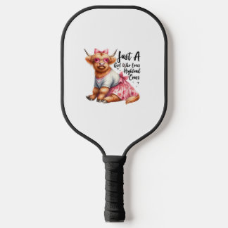 Raquette De Pickleball L'Amoureux Des Vaches Juste Une Fille Qui Aime La 