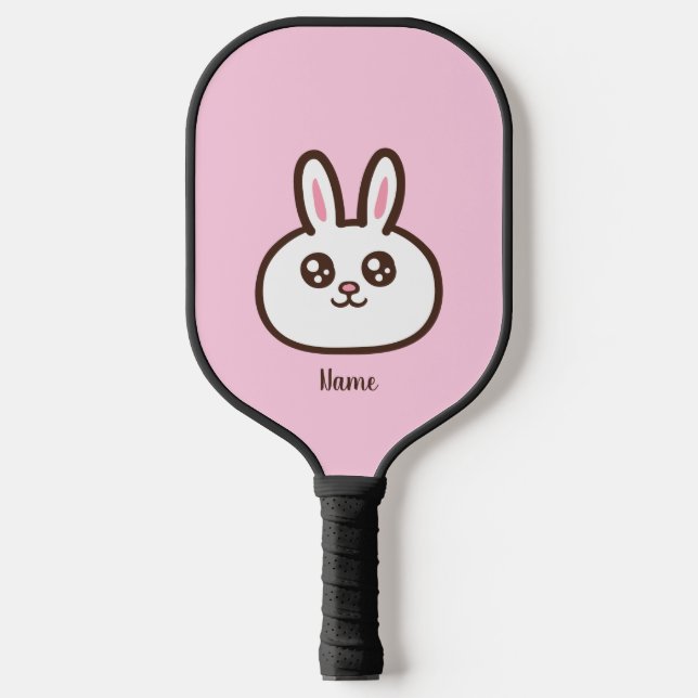 Raquette de pickleball lapin de dessin animé (Recto)