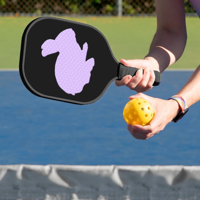 Raquette De Pickleball Lapin Lapin Polka Dot Violet (Insitu)