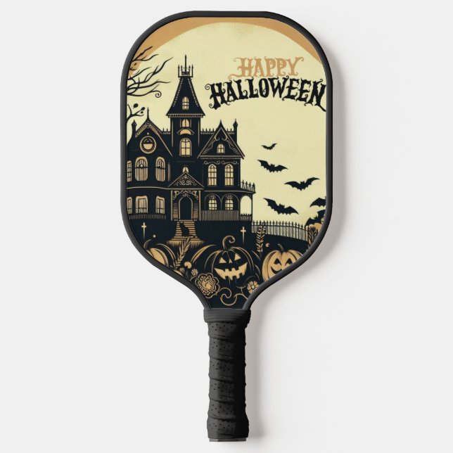 Raquette De Pickleball L'art d'Halloween vintage (Recto)