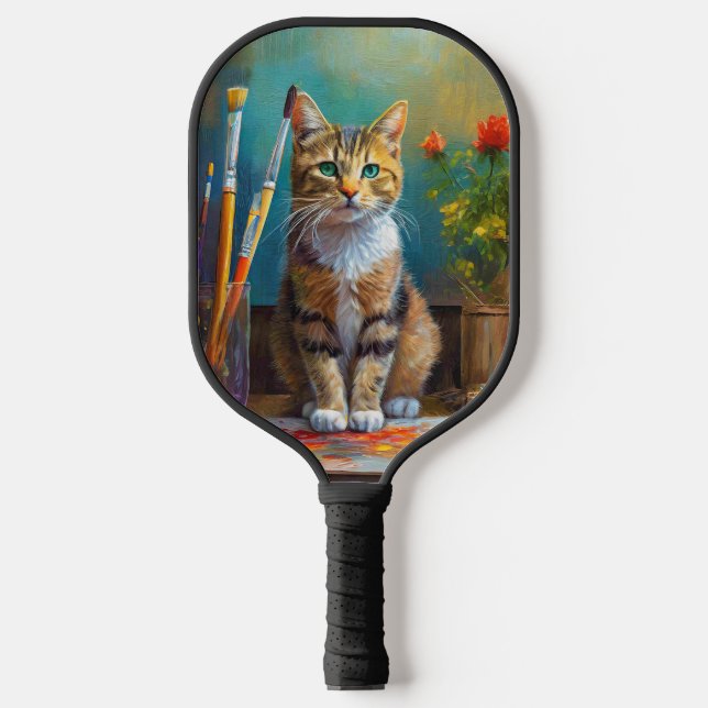 Raquette De Pickleball Le Chat Artistique (Recto)