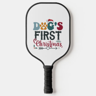Raquette De Pickleball Le premier Noël du chien
