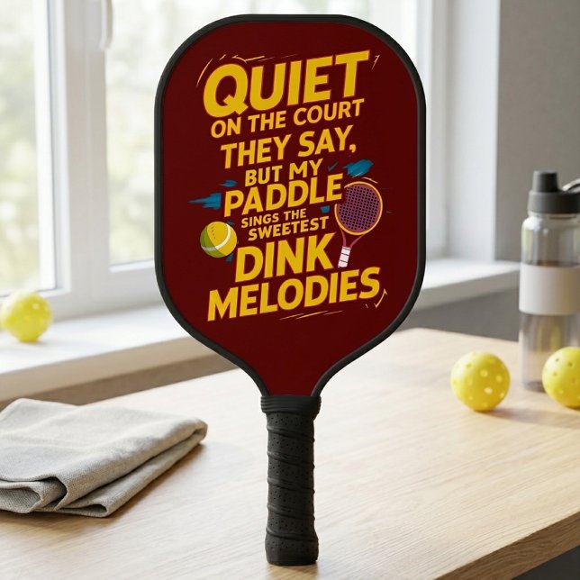 Raquette De Pickleball Le silence en dit long : La puissance du picklebal (Créateur téléchargé)