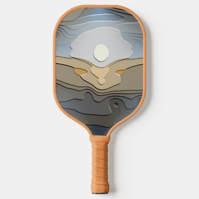 RAQUETTE DE PICKLEBALL LE SOLEIL SUR LES COLLINES (Recto)