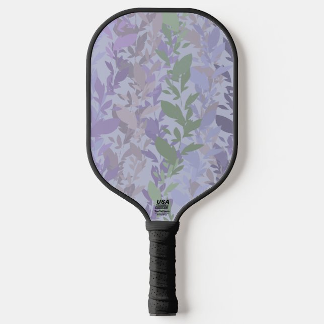 Raquette De Pickleball Leafy Creeping Vine Drawing Pattern With Pastels (Recto)
