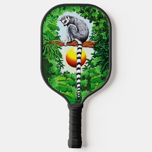 Raquette De Pickleball Lémur de Madagascar (Verso)