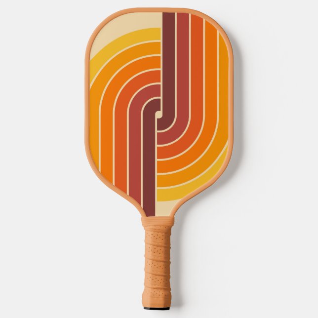 Raquette De Pickleball les années 70 conception géométrique rétro (Verso)
