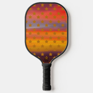 Raquette De Pickleball Les Étoiles Du Désert Du Sud-Ouest Et Les Rayures