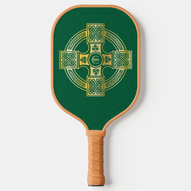 Raquette De Pickleball LETTRE Céleste Céleste COTON E MONogramme (Recto)