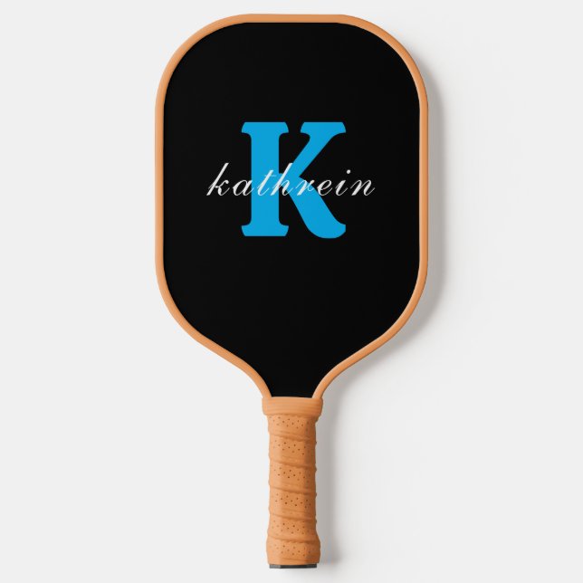 Raquette De Pickleball Lettre initiale K Monogramme simple Style moderne (Recto)