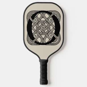 Raquette De Pickleball Lettre O Monogramme Impression de nœud celtique vi
