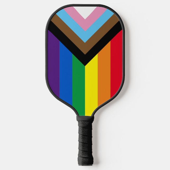 Raquette De Pickleball Lgbtq arc-en-ciel diversité drapeau gay pride (Recto)