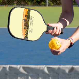 Raquette De Pickleball Ligne aérienne et coordonnées de Fort Lauderdale