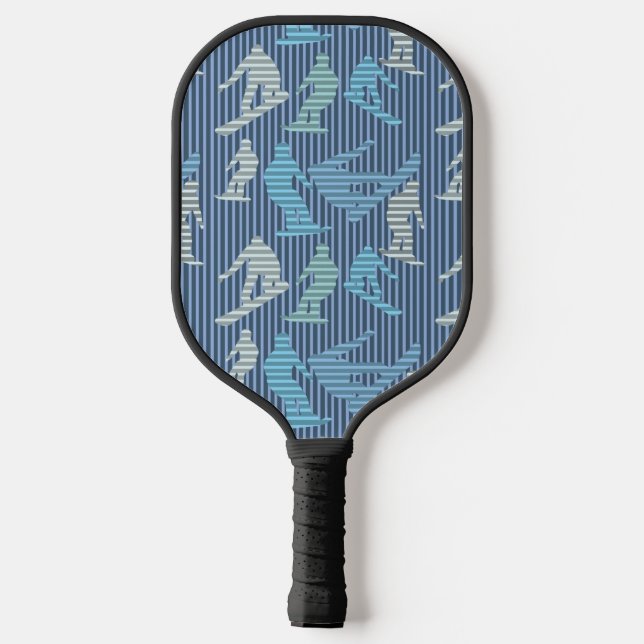 Raquette De Pickleball Lignes de snowboardeurs (Verso)