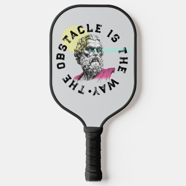 Raquette De Pickleball L'Obstacle En Est La Voie - Citation De Marcus Aur (Recto)
