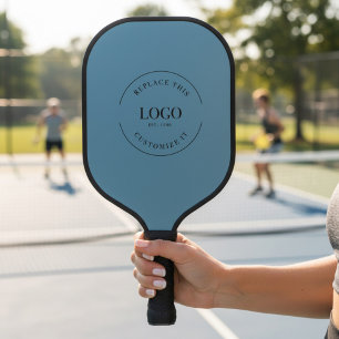 Raquette De Pickleball Logo de l'entreprise Simple Promoted Blue Custom
