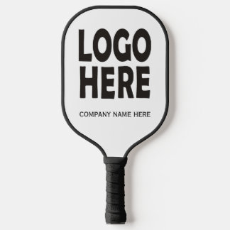 Raquette De Pickleball Logo d'entreprise noir moderne