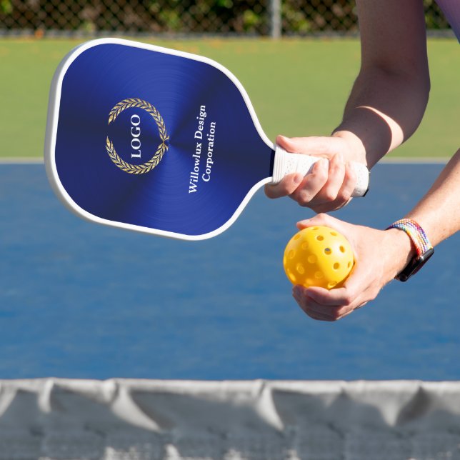 Raquette De Pickleball Logo d'entreprise Promotionnels Entreprise Bleu (Insitu)