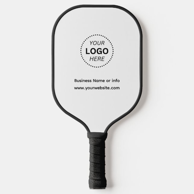 Raquette De Pickleball Logo d'entreprise simple ou info Professionnel (Recto)