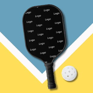 Raquette De Pickleball Logo d'entreprise simple promotionnel noir