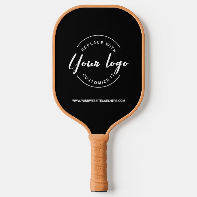 Raquette De Pickleball Logo d'entreprise SITE WEBSITE Promotionnel simple (Recto)