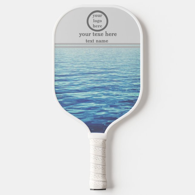 Raquette De Pickleball Logo personnalisé professionnel avec texte (Recto)