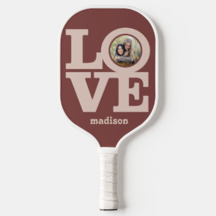 Raquette De Pickleball LOVE with YOUR  2 PHOTOS and name