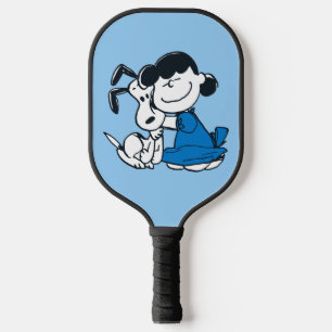 Raquette De Pickleball Lucy Hugging Snoopy