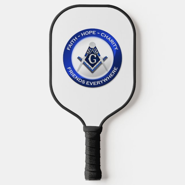 Raquette de Pickleball Maçonnique (Recto)