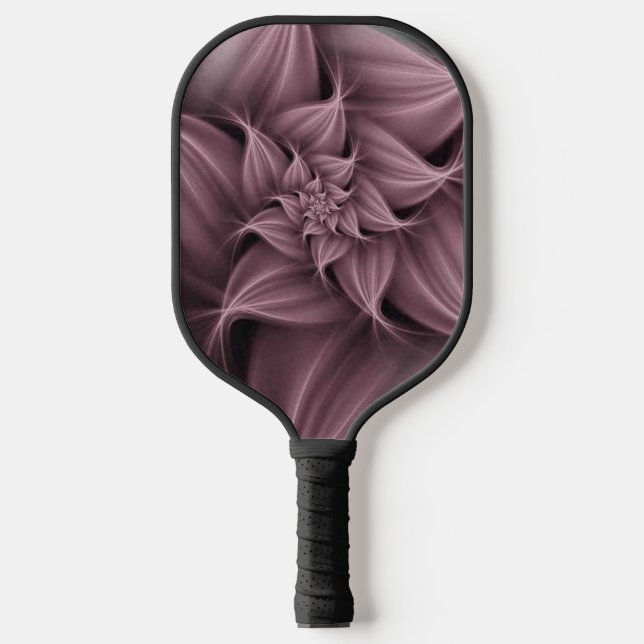 Raquette De Pickleball Magnifique fleur rose fractale  (Recto)