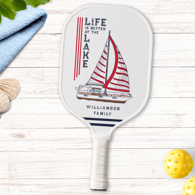 Raquette De Pickleball Maison moderne de la famille nautique Lac Personna (Créateur téléchargé)