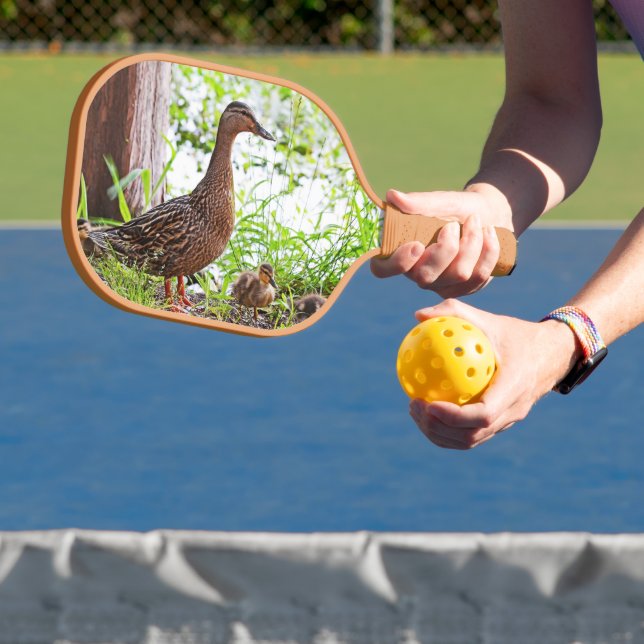 Raquette De Pickleball Mallard et Ducklings par Shirley Taylor (Insitu)